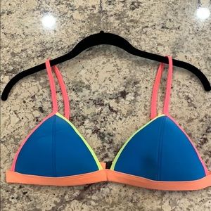 Triangl Swim Neon Bikini Top Large